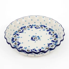 Forma do zapiekania 636 25,5cm <br> 2222X Biało-niebieskie anemony